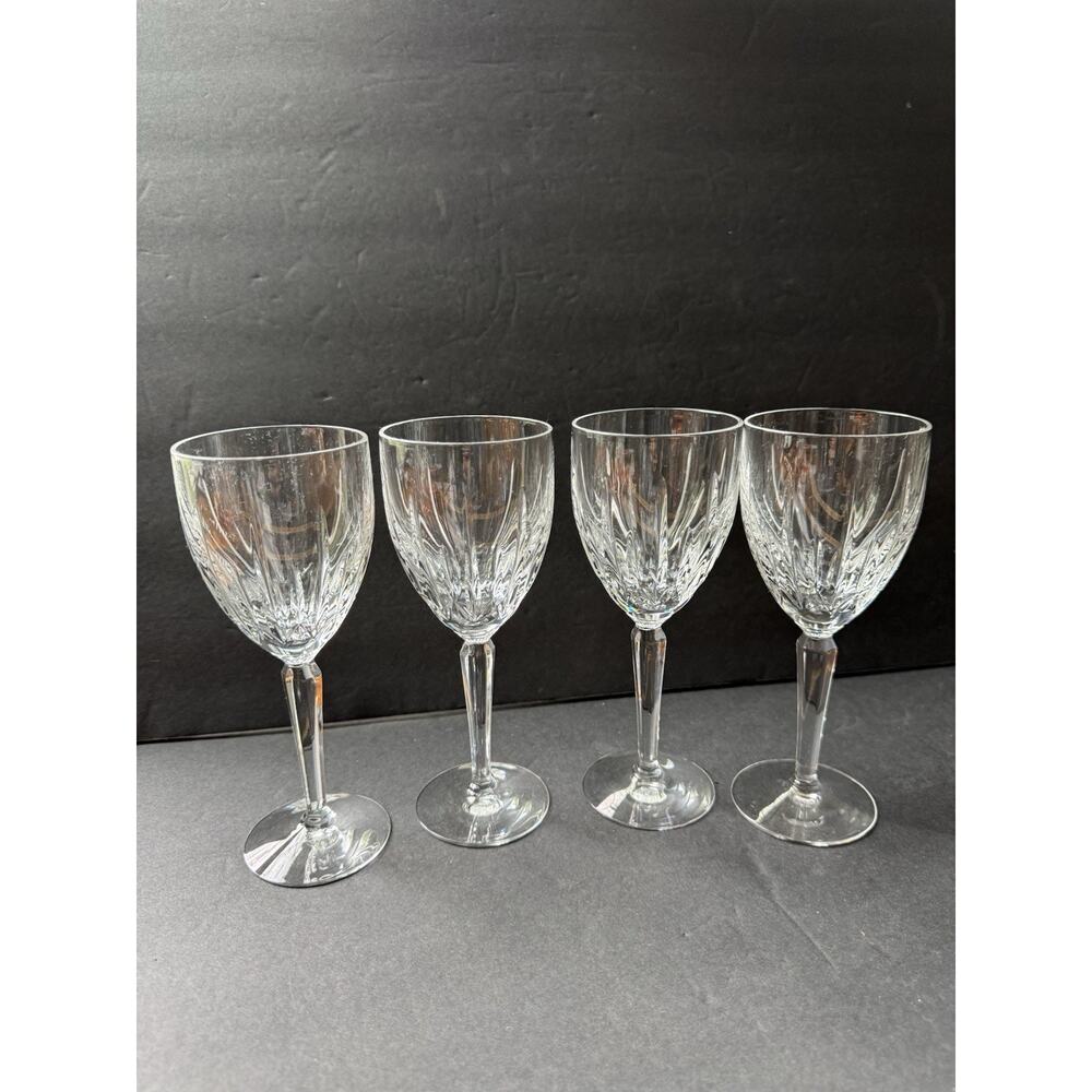Lennox Wine Goblet Crystal Set (4) Long Stem Clear Cocktail Barware Drinkware